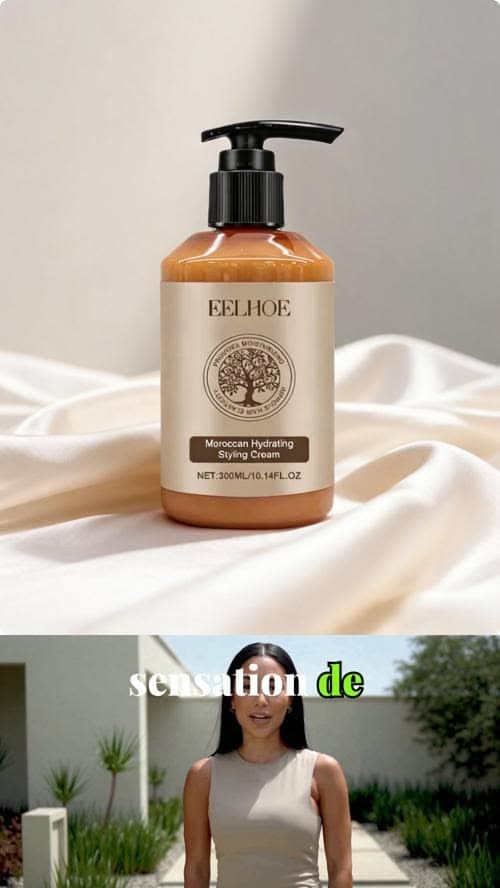 Crème coiffante hydratante à l'argan