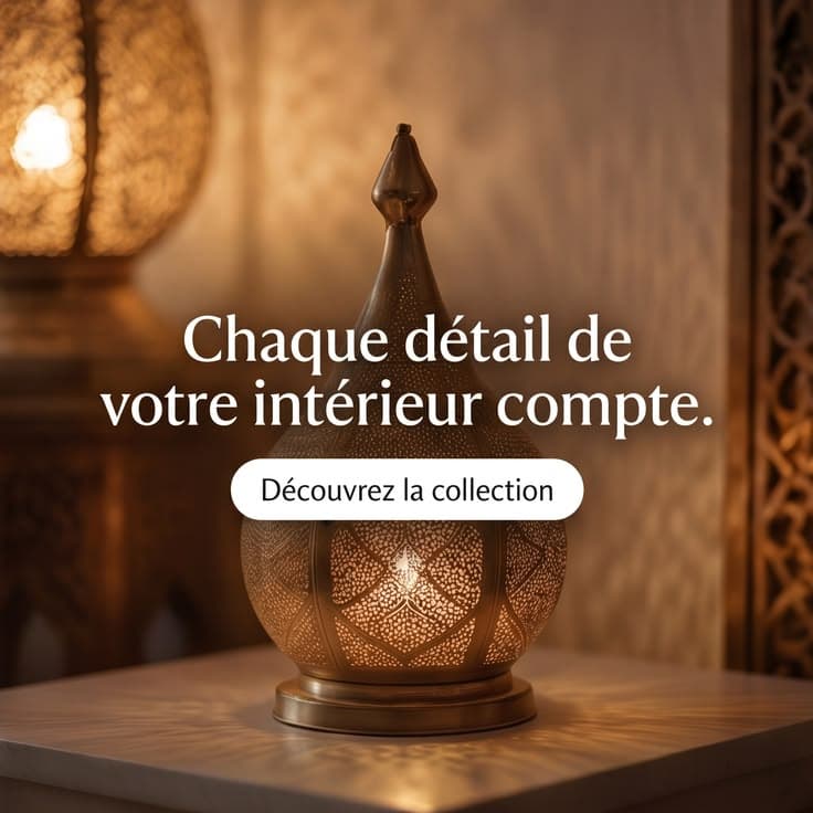 Plateau de service oriental doré